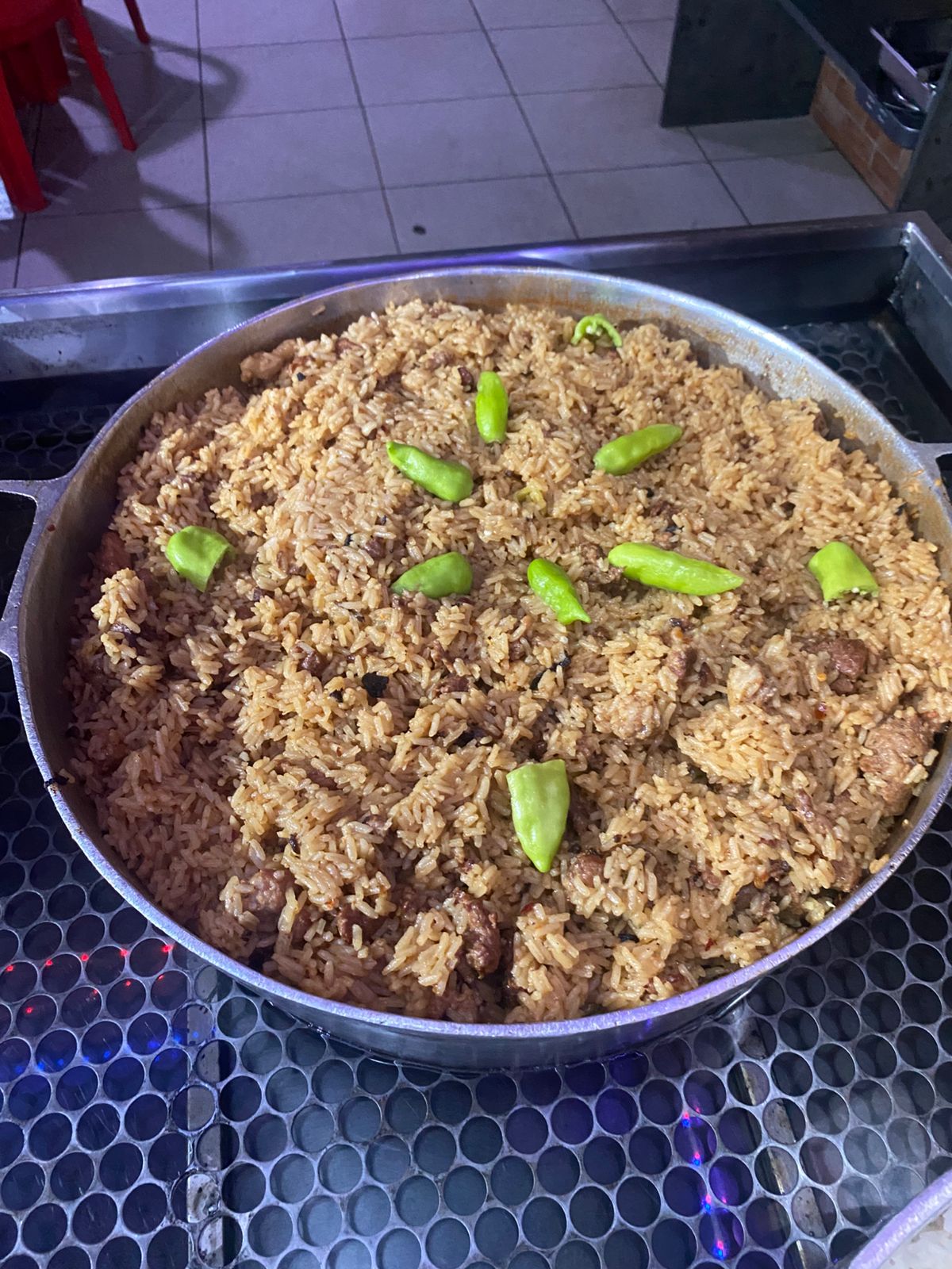 Arroz com carne 